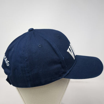 Lucky 7 Baseball Cap Blue OSFM Vail Colorado Embroidered Cotton Slideback Hat