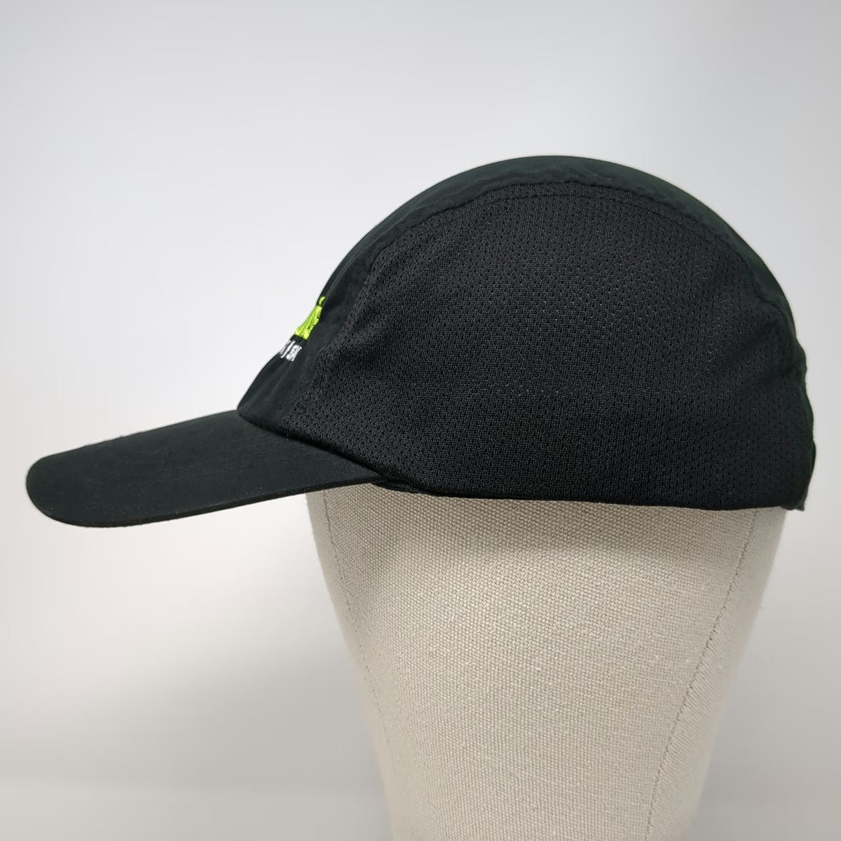 B.A. Sports Baseball Cap Black One Size GO! St. Louis Marathon Run Mesh Sides