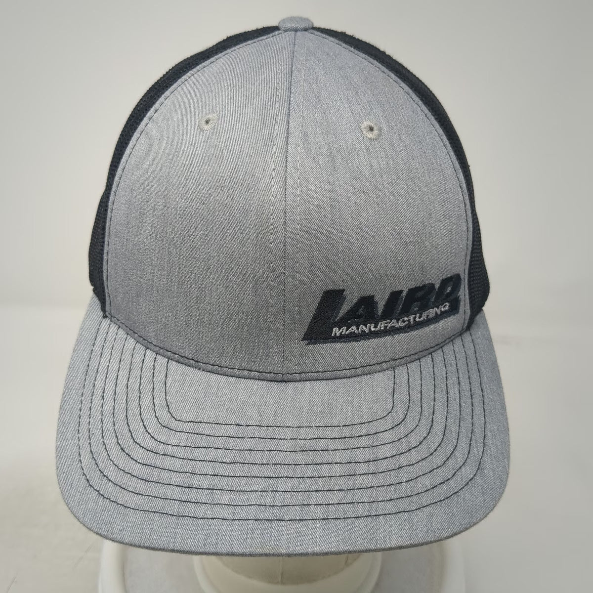 Richardson Trucker Hat Gray One Size Laird Manufacturing Mesh Back Snapback