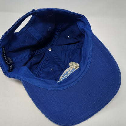 Camp Mmanagish Est. 1932 Strapback Hat Blue One Size Adjustable Port & Company