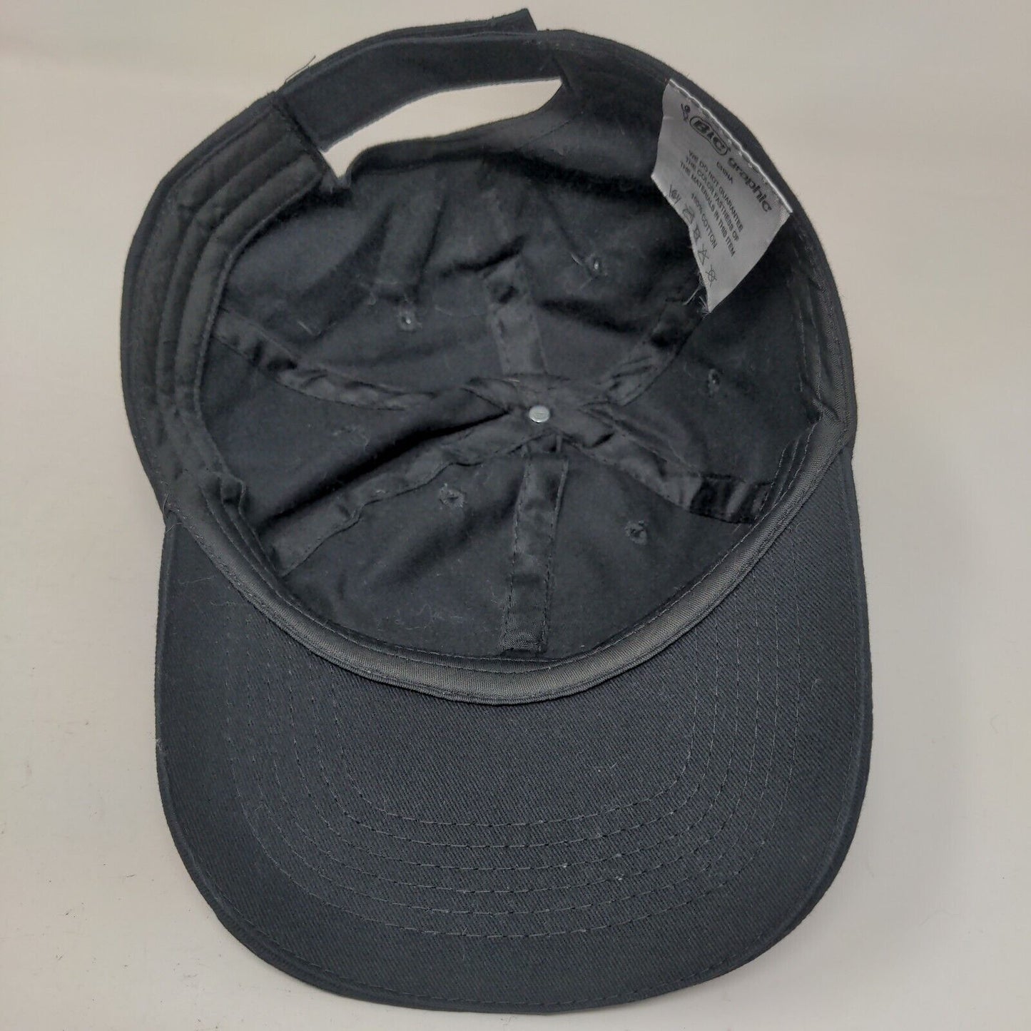 AutoLoop Strapback Hat Black One Size Adjustable 6 Panel BIC Graphic