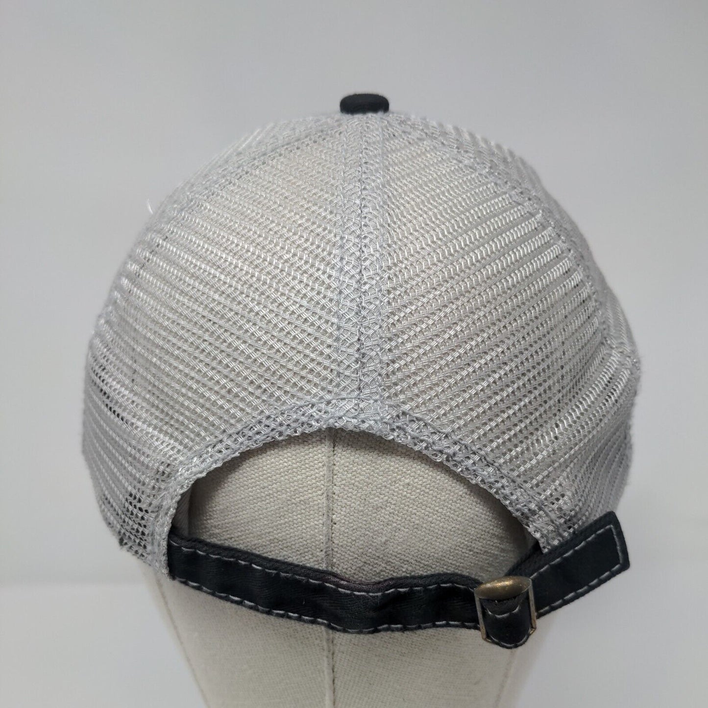 Happy Camper Slideback Trucker Hat Black One Size Embroidered Sportsman