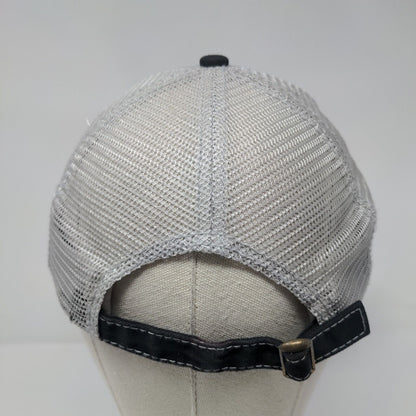 Happy Camper Slideback Trucker Hat Black One Size Embroidered Sportsman