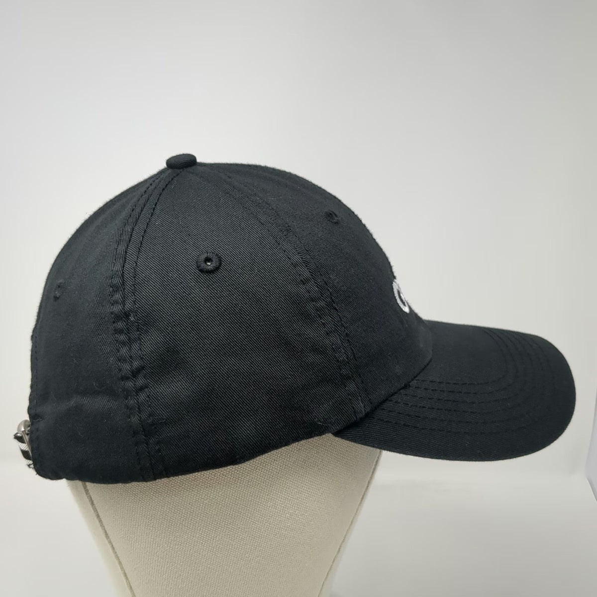 Ame & Lulu Geiger Baseball Cap Black One Size Chevron Underbrim Strapback Hat
