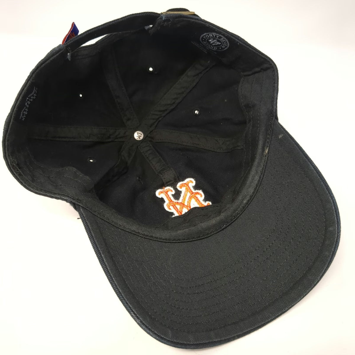New York Mets MLB '47 Baseball Cap Black One Size Embroidered Adjustable Hat