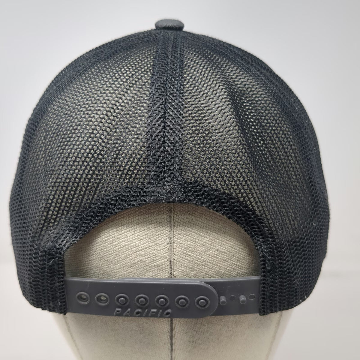 Pacific Headwear Trucker Hat Gray One Size Inland Crane Mesh Snapback Industrial