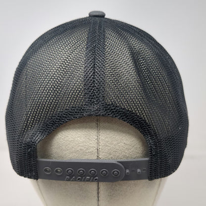 Pacific Headwear Trucker Hat Gray One Size Inland Crane Mesh Snapback Industrial