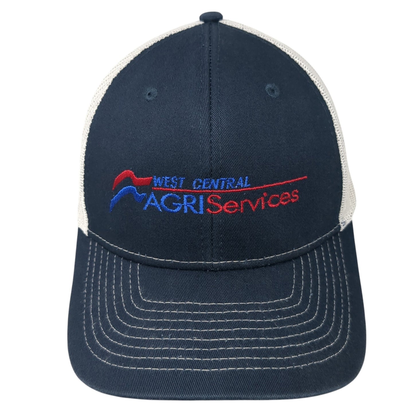 West Central Agri Services Mesh Back Trucker Hat Blue One Size Paramount