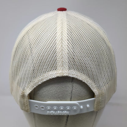 Richardson Trucker Hat Blue Red White OSFM Proletariat Wine Company Mesh Back