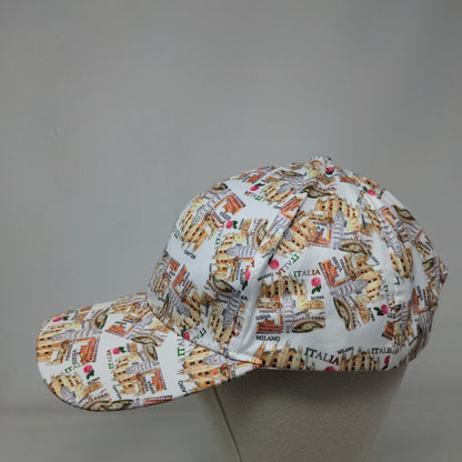 Milano Italia Roma Slideback Hat Multicolor One Size Adjustable Graphic Print