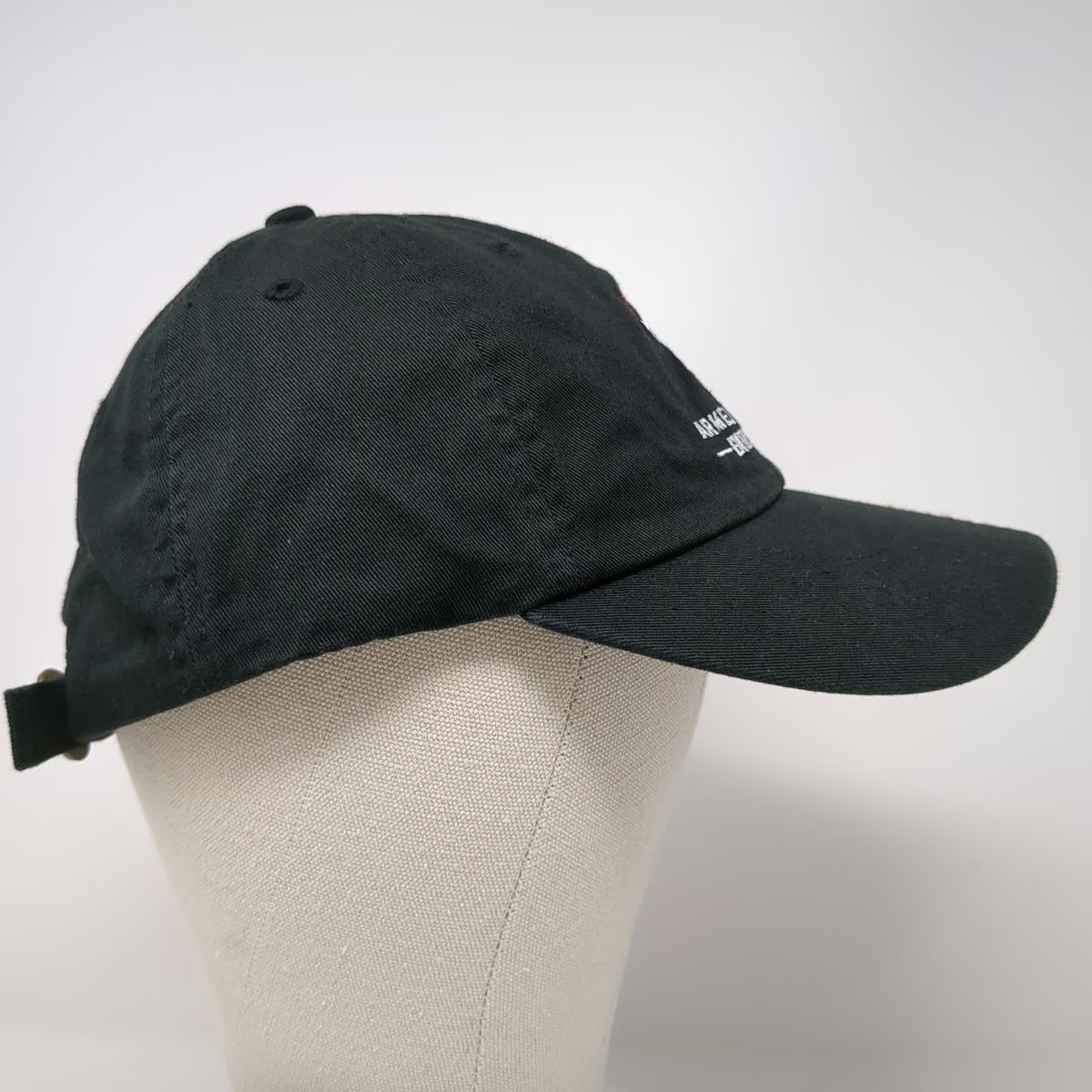 Armed Forces Entertainment Black Baseball Cap One Size Adjustable Slideback Hat