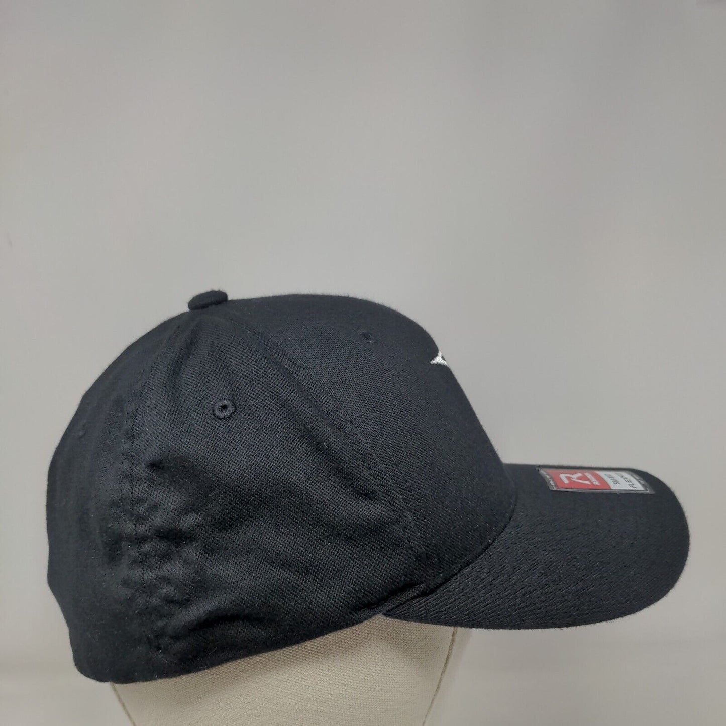 Letter B Fitted Hat Black Small-Medium Embroidered Flexfit Richardson