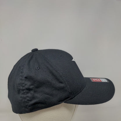 Letter B Fitted Hat Black Small-Medium Embroidered Flexfit Richardson