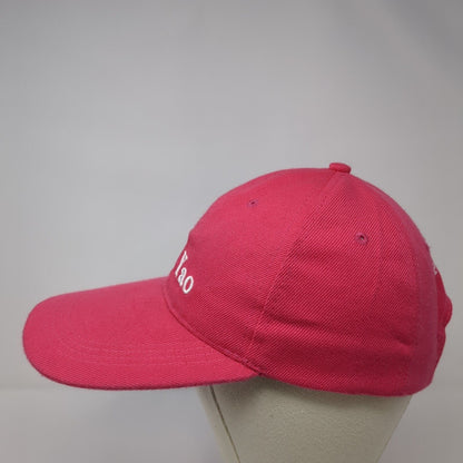 I Love Koh Yao Phang Nga Strapback Hat Pink One Size Adjustable 6 Panel