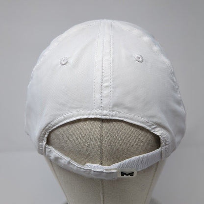 Mission Strapback Hat White One Size Adjustable 6 Panel Wet To Cool Blank