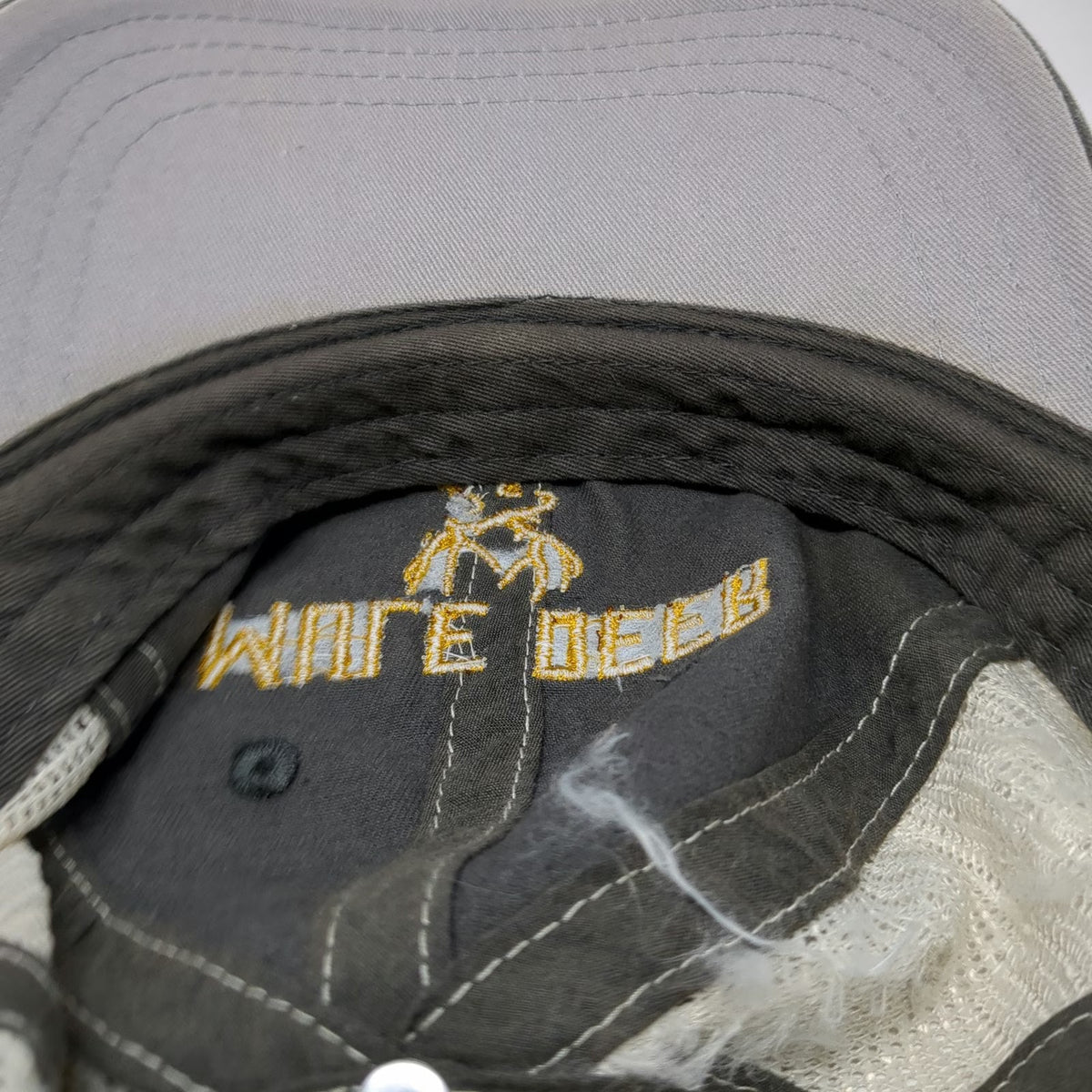 Hat Graphix 360 Baseball Cap Gray White Yellow One Size Mule Deer Foundation