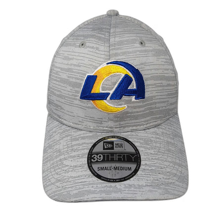 Los Angeles Rams NFL New Era 39THIRTY Gray M Hat Stretch Fit Structured Logo