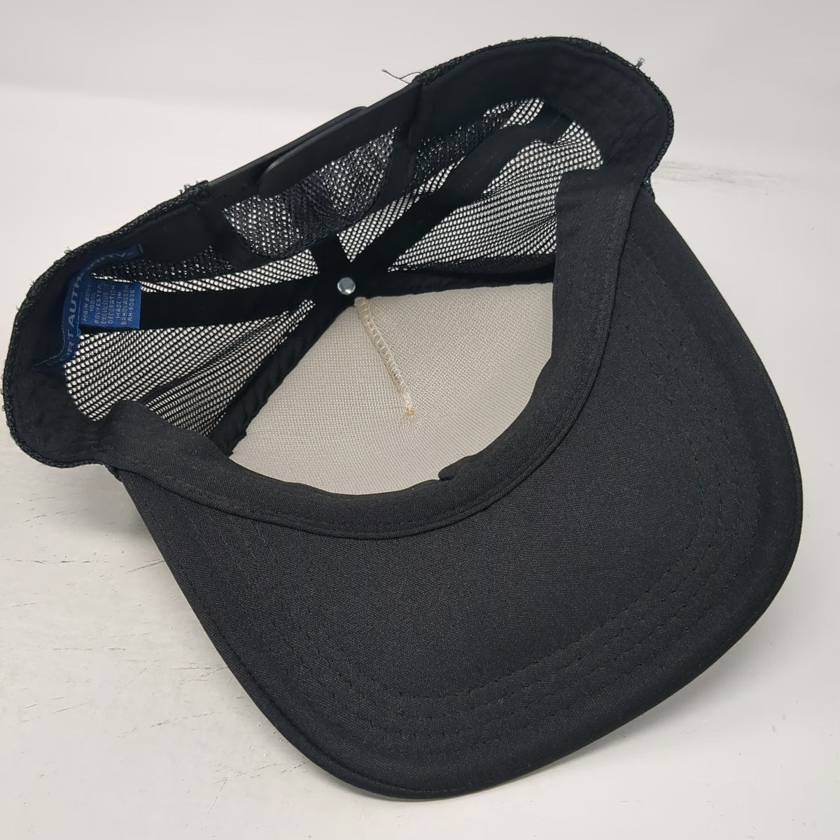 Port Authority Trucker Hat Black Blue Wave Graphic One Size PNW Paw Patch Hat