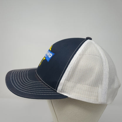 Inland Crane Snapback Trucker Hat Blue One Size Mesh Back Richardson