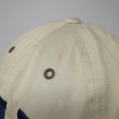 GAP Baseball Cap Beige One Size Blue Embroidered Slideback Hat September 26 1997