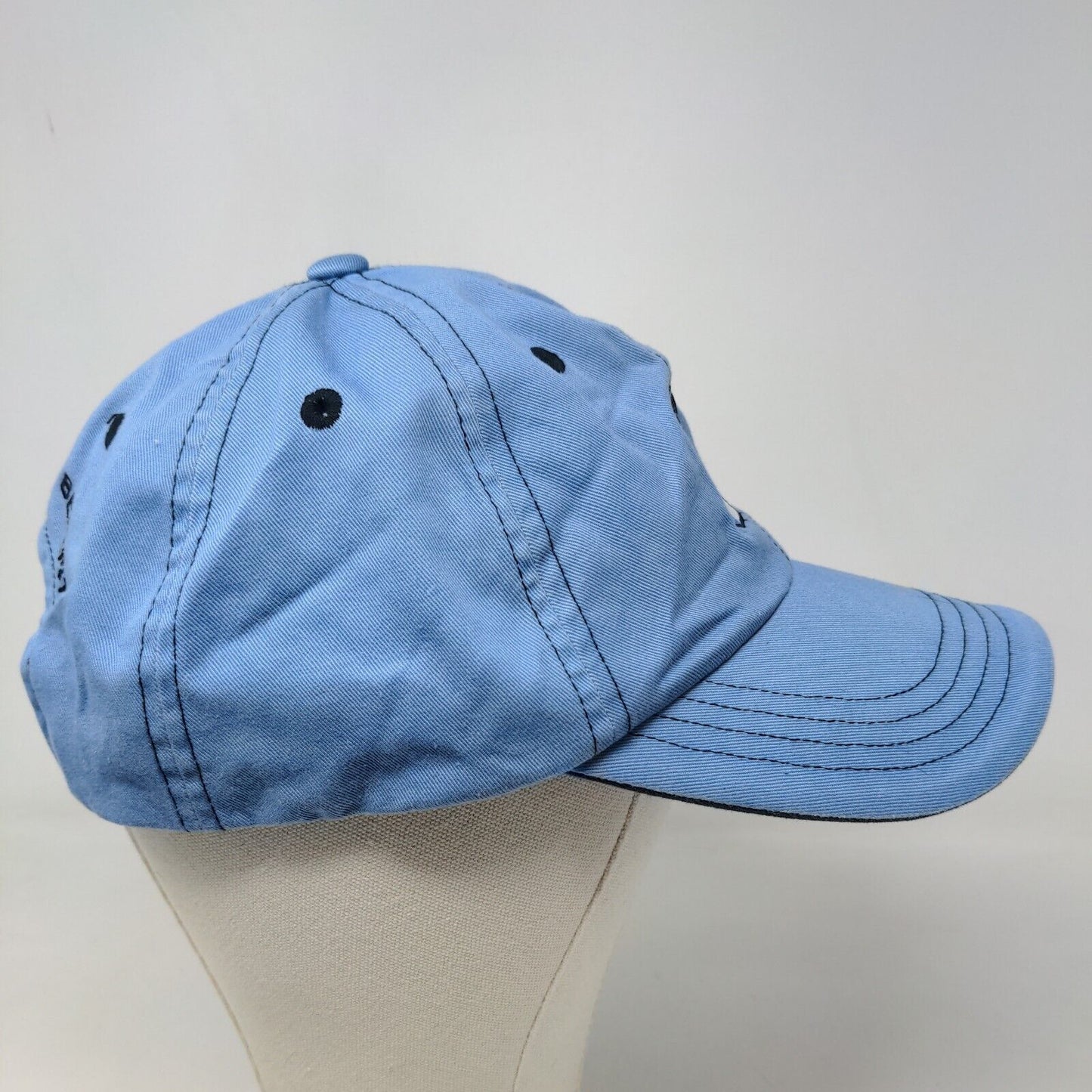 Imperial Men's Strapback Hat Blue Adjustable Embroidered Logo PV Crest Cotton