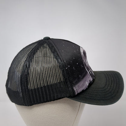 Old Navy Snapback Trucker Hat Black One Size Adjustable Mesh Back Polyester