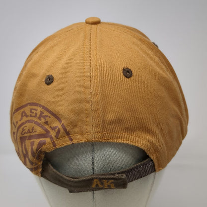 Alaska Shirt Company Baseball Cap Brown One Size AK Great Land Logo Graphic Hat