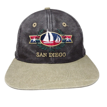 San Diego Sailboat Snapback Hat Multicolor OSFA Embroidered Monterey