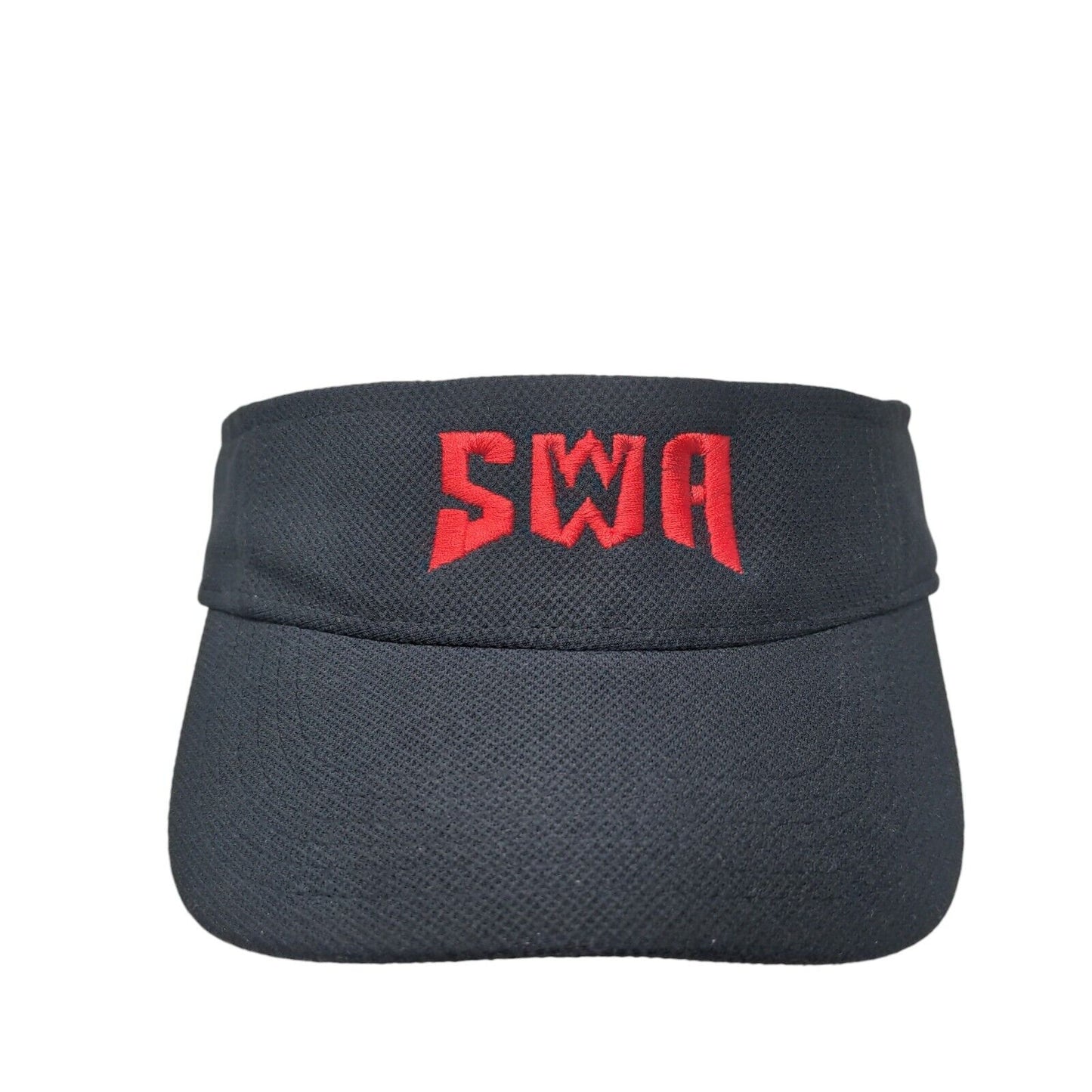 SWA Strapback Hat Black One Size Adjustable Embroidered Sport-Tek