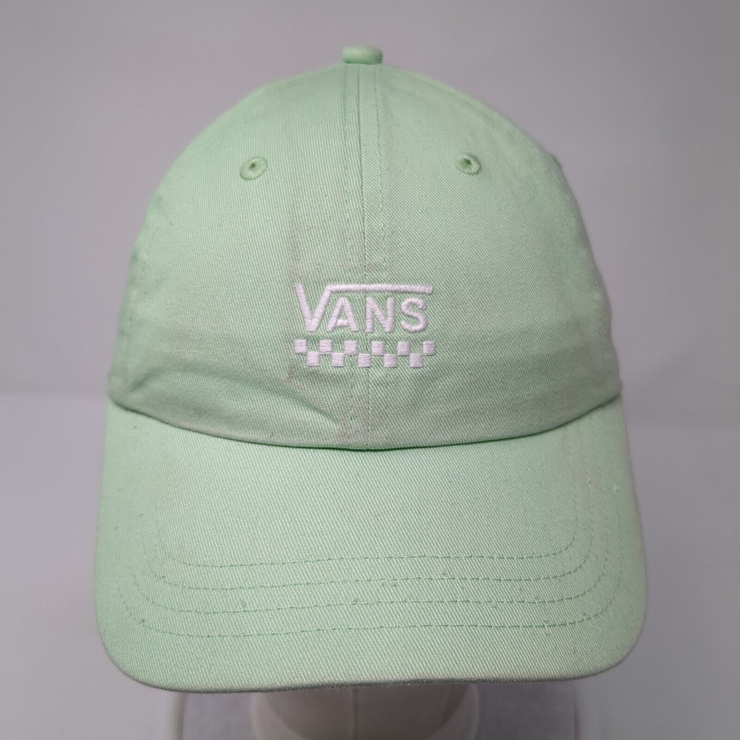Vans Slideback Hat Green One Size Adjustable Embroidered Solid 6 Panel