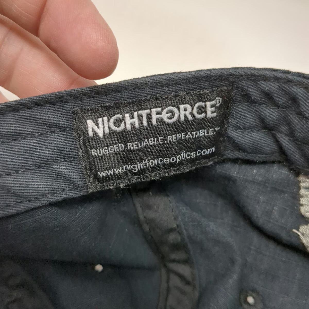 Nightforce Precision Optics Gray Baseball Cap One Size Strapback Hat