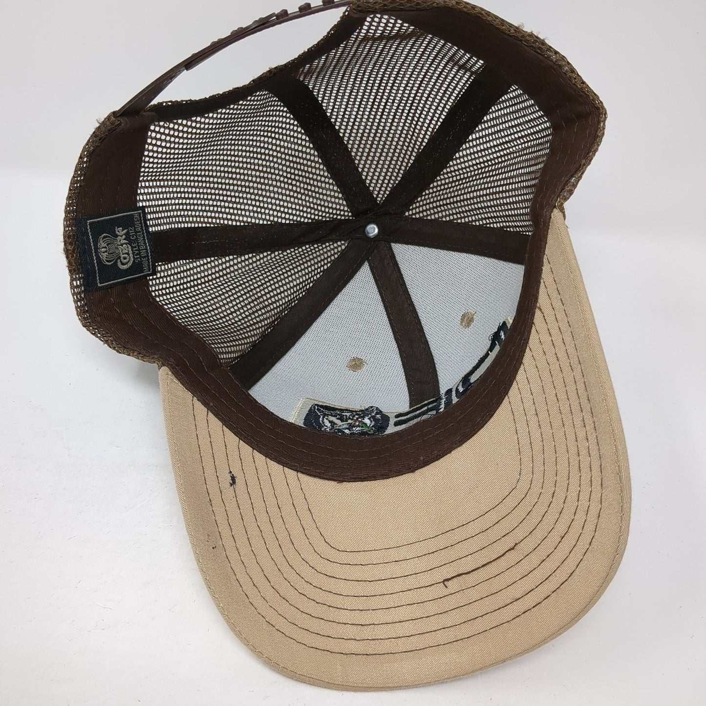 DFO Dry Foot Outfitters Snapback Mesh Back Trucker Hat Brown One Size