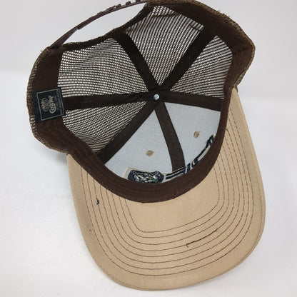 DFO Dry Foot Outfitters Snapback Mesh Back Trucker Hat Brown One Size
