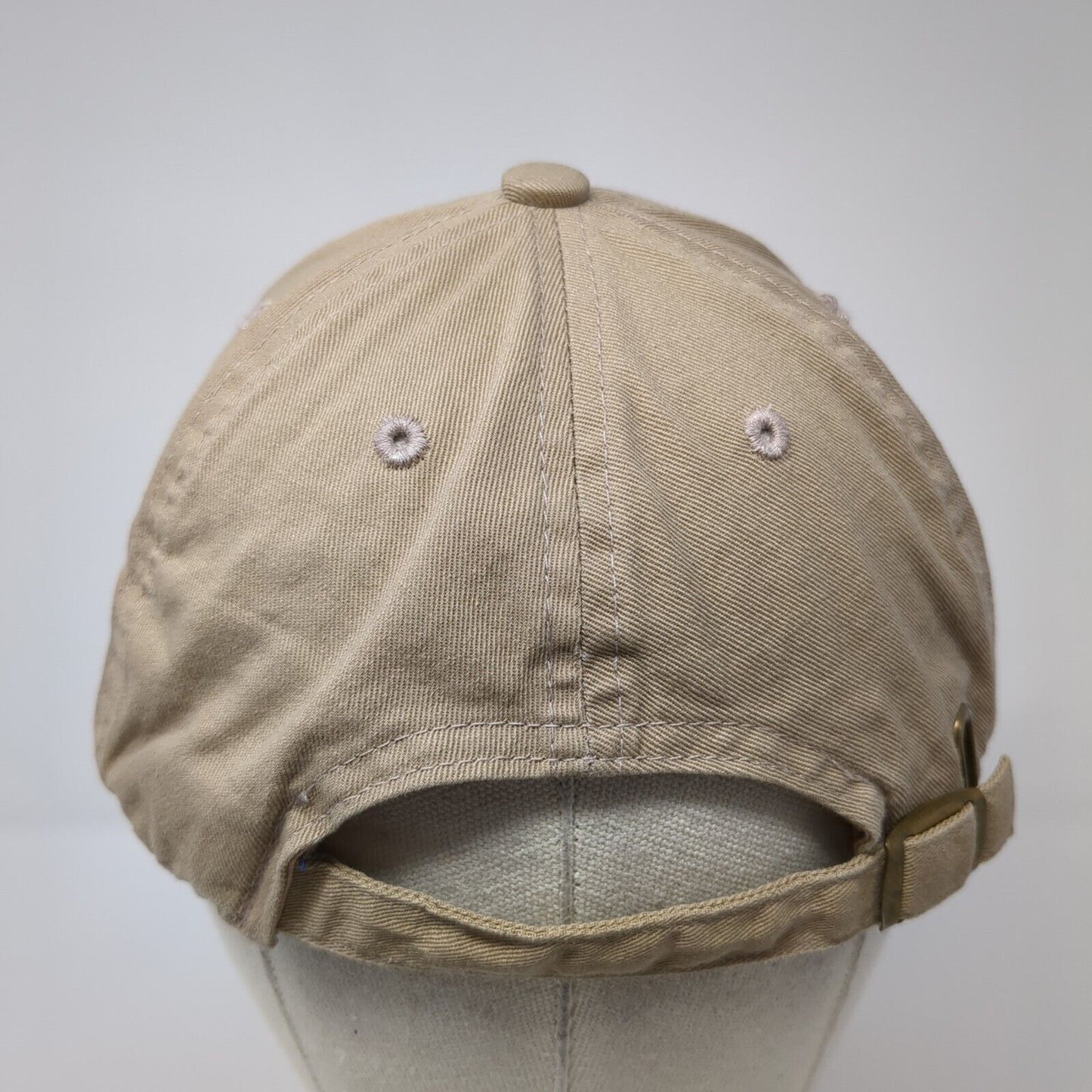 MAUI Slideback Hat Brown One Size Adjustable Embroidered Hawaiian Headwear