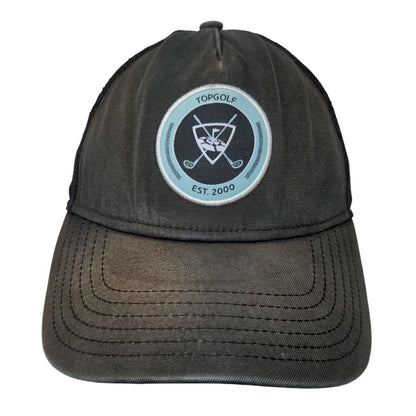 Topgolf Est. 2000 Snapback Mesh Back Trucker Hat Black One Size Callaway