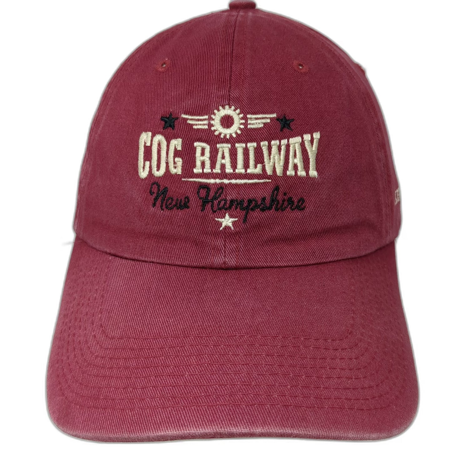 Fahrenheit Baseball Cap Red One Size Cog Railway New Hampshire Elevation Hat