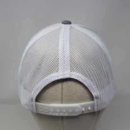 JK Snapback Trucker Hat Gray OS Adjustable Embroidered Mesh Pacific Headwear