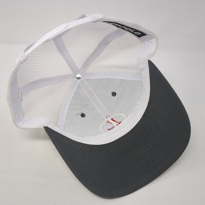 Leupold Trucker Hat Gray One Size Adjustable Embroidered Mesh Back 6 Panel