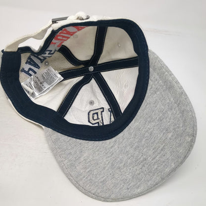 GAP Baseball Cap Gray White One Size Paris Tokyo Split Design Cotton Blend Hat