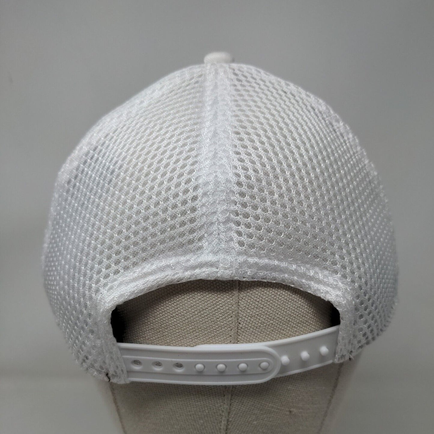 New Era Snapback Hat White OSFM Embroidered Mesh Adjustable 9Forty