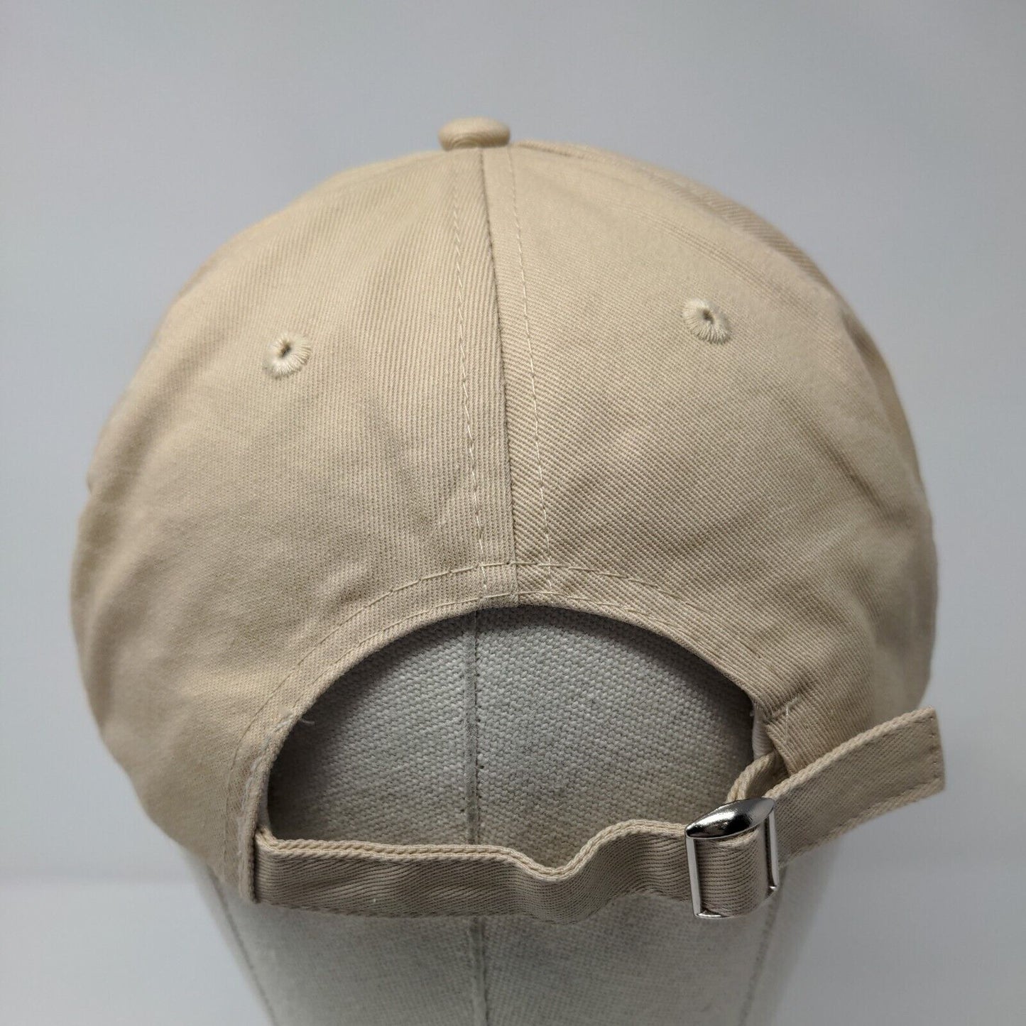Pinners Slideback Hat Tan OSFA Adjustable Embroidered Vent Holes