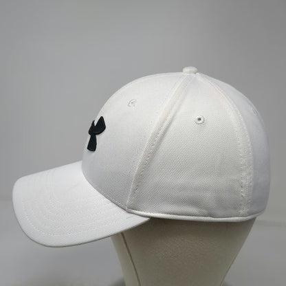 Under Armour Baseball Cap White L Fitted Embroidered Athletic Performance Hat
