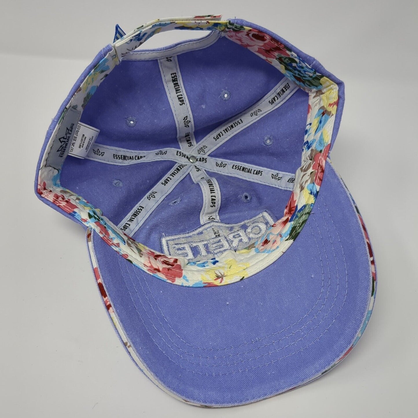 Crete Strapback Hat Blue One Size Adjustable 6 Panel Essencial Caps