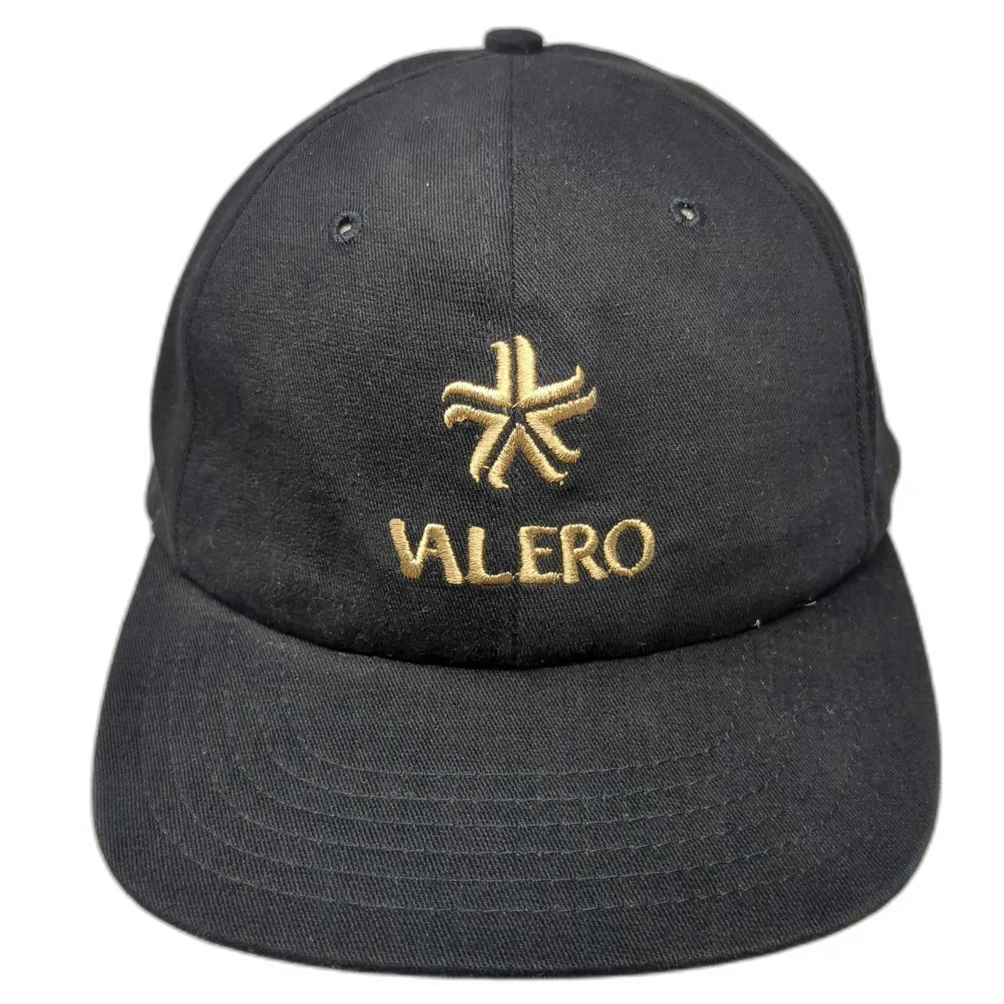 Texace Valero Energy Logo Baseball Cap Black Vintage Strapback Made in USA Hat