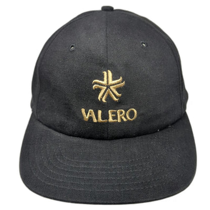 Texace Valero Energy Logo Baseball Cap Black Vintage Strapback Made in USA Hat