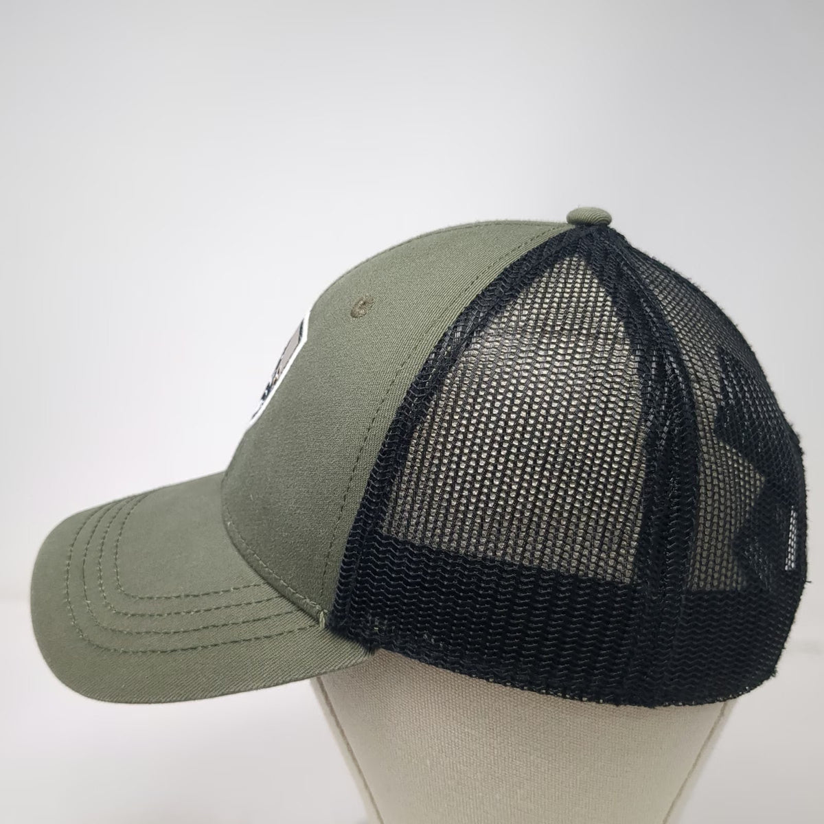 KÜHL Trucker Hat Green One Size Snapback Mesh Mountain Shield Patch Peak Hiking