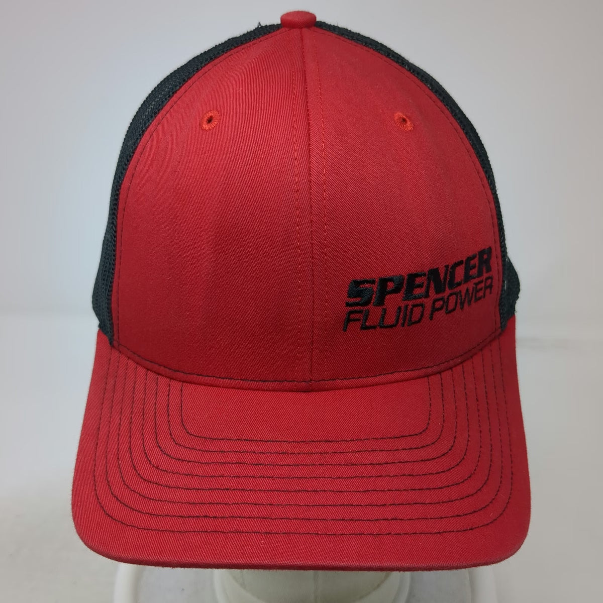 Richardson Trucker Hat Red One Size Spencer Fluid Power Danfoss Snapback Mesh
