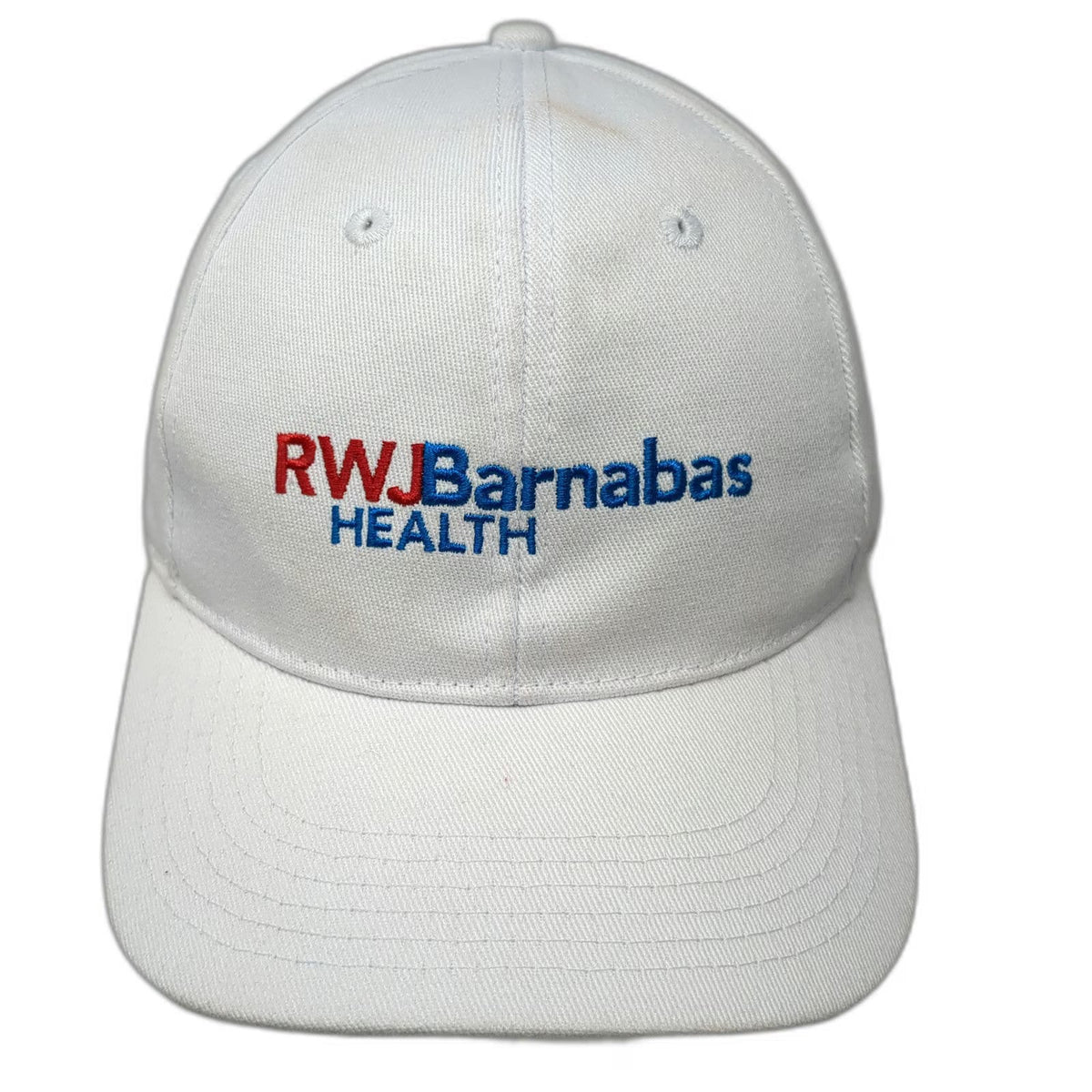 RWJBarnabas Health Medical White Baseball Cap One Size Strapback Cotton Hat