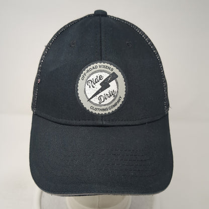 Ride Dirty Snapback Mesh Back Trucker Hat Black One Size Port Authority