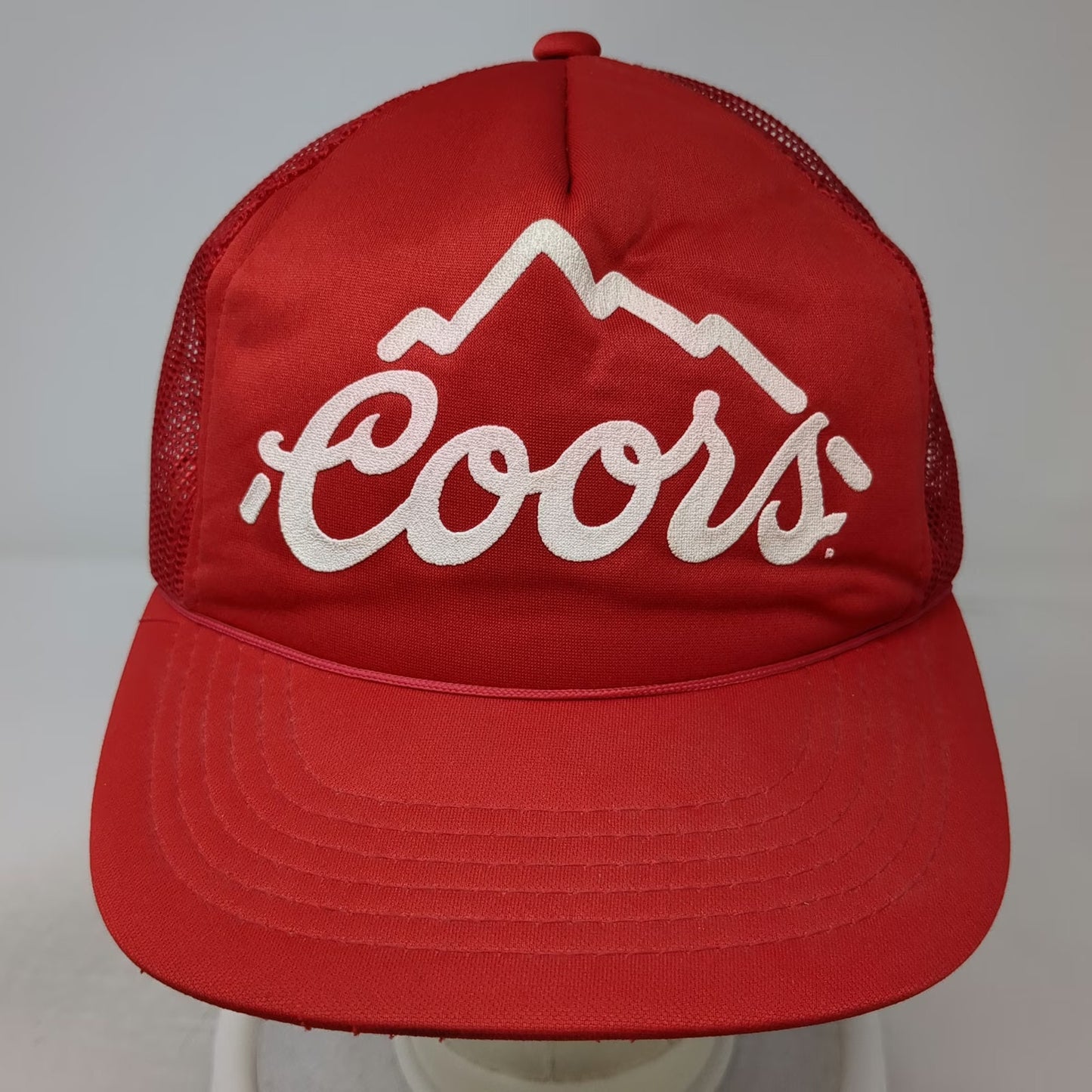 Staton Wholesale Coors Beer Red Trucker Hat Mesh Snapback Foam Mountain Vintage